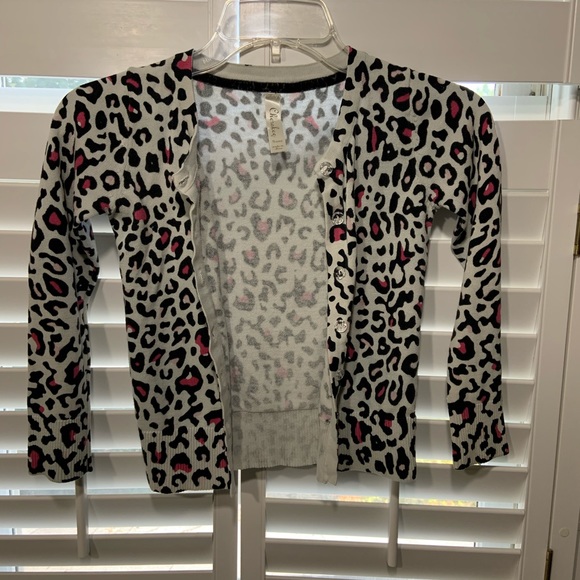 Pink Leopard Youth Sweater - Picture 4 of 4